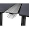 Kee Desking Regency Kee 60 x 24 in. 4 Person Workstation Desk with Privacy Divider- Grey Top, Black Legs MBSPD12024GYBPBK - alternate 4
